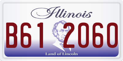 IL license plate B612060