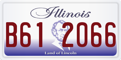 IL license plate B612066