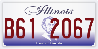 IL license plate B612067