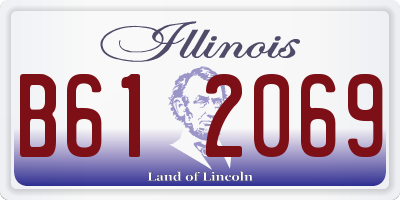 IL license plate B612069