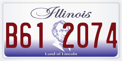 IL license plate B612074