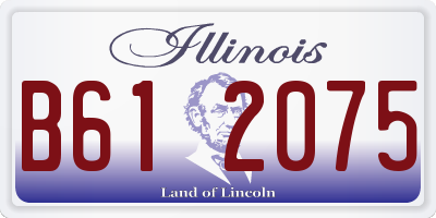 IL license plate B612075