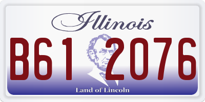 IL license plate B612076