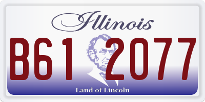 IL license plate B612077