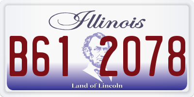 IL license plate B612078