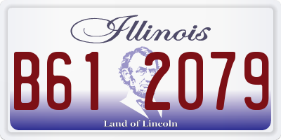 IL license plate B612079