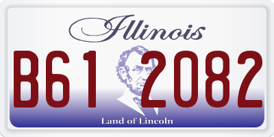 IL license plate B612082