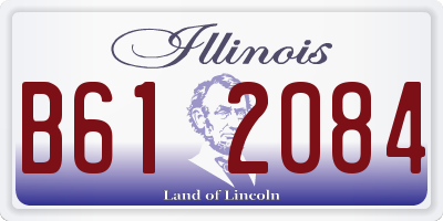 IL license plate B612084