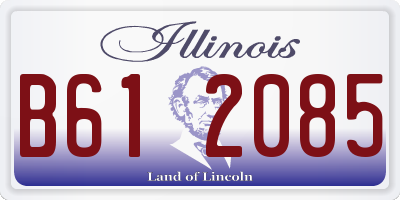 IL license plate B612085