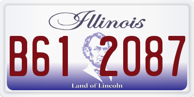 IL license plate B612087