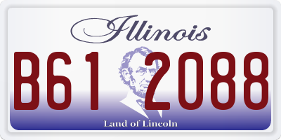 IL license plate B612088