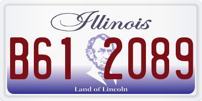 IL license plate B612089