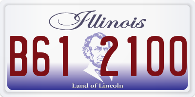 IL license plate B612100