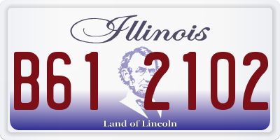 IL license plate B612102