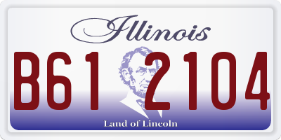 IL license plate B612104