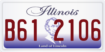 IL license plate B612106
