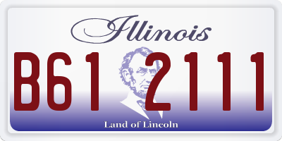 IL license plate B612111