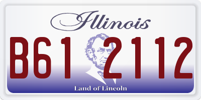 IL license plate B612112