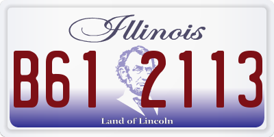 IL license plate B612113