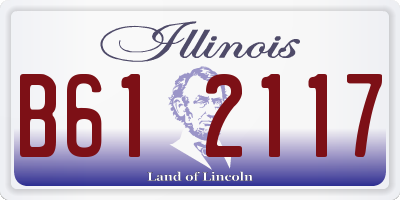 IL license plate B612117