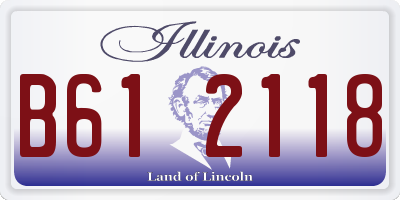 IL license plate B612118