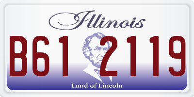 IL license plate B612119