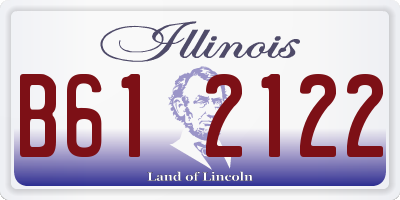 IL license plate B612122