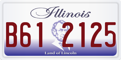 IL license plate B612125
