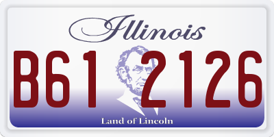 IL license plate B612126