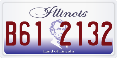 IL license plate B612132