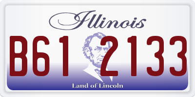 IL license plate B612133