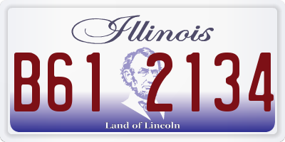 IL license plate B612134