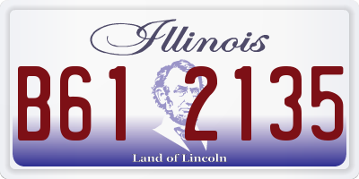 IL license plate B612135
