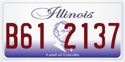 IL license plate B612137