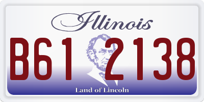 IL license plate B612138