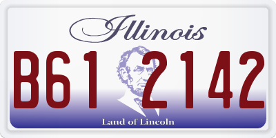 IL license plate B612142