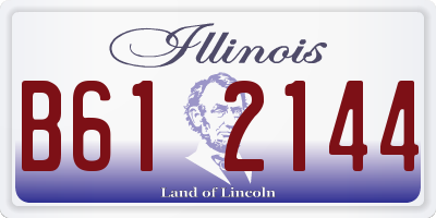 IL license plate B612144