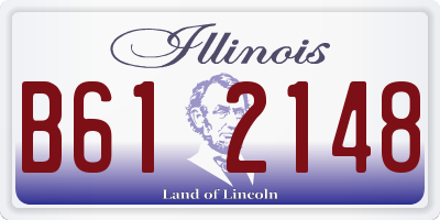 IL license plate B612148