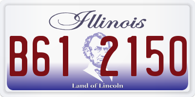 IL license plate B612150