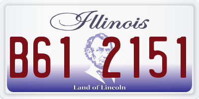 IL license plate B612151