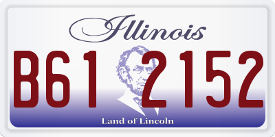 IL license plate B612152