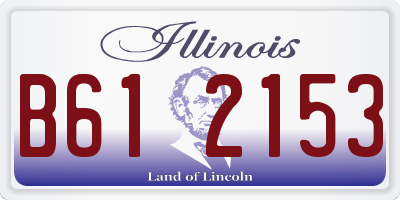 IL license plate B612153