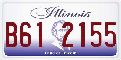 IL license plate B612155