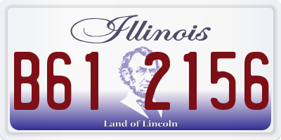 IL license plate B612156