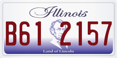 IL license plate B612157