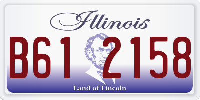IL license plate B612158