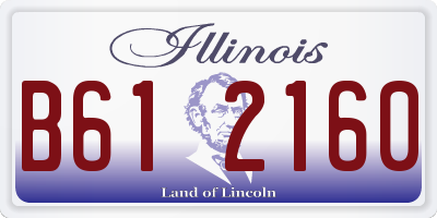 IL license plate B612160