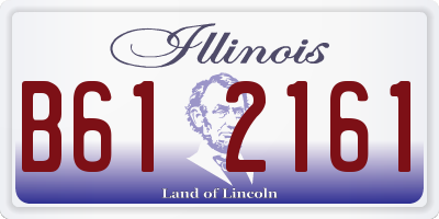 IL license plate B612161