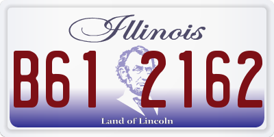 IL license plate B612162