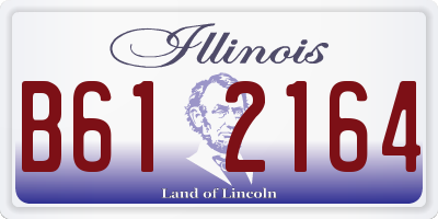 IL license plate B612164